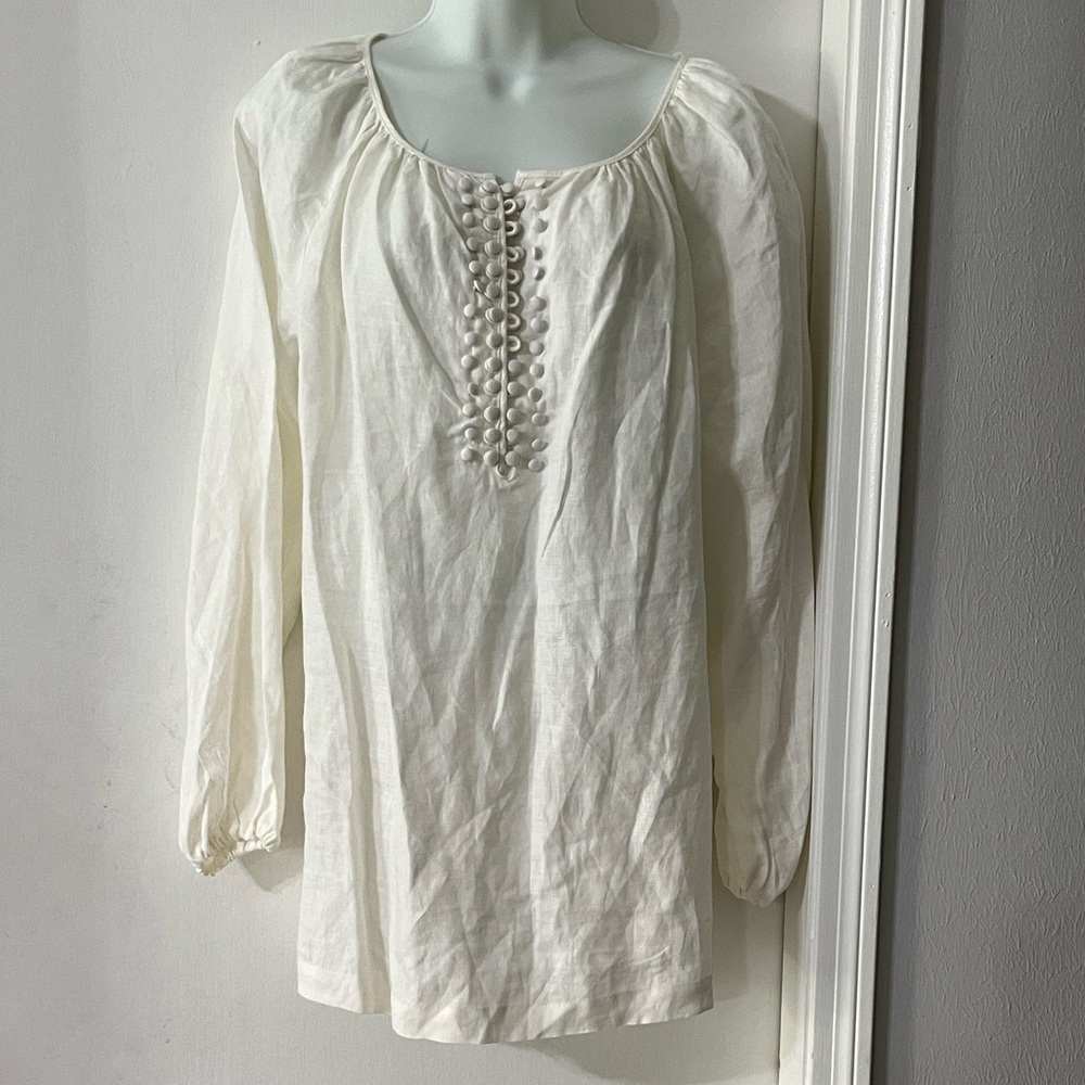 GRACE ELEMENTS LINEN TOP - image 1